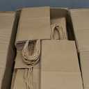 Toovip 90 Pack Plain Brown Kraft Paper Bags with Handles Bulk, Multiple 3 Assorted Sizes Gift Bags for Favors Grocery Retail Party Birthday Shopping Business Goody Craft Merchandise Take Out Sacks