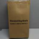 Jovrun Elevated Dog Bowls for Medium Size Dogs with Mat, Non-Slip Dog Feeder with 1*Stainless Steel Dishes & 1*Slow Feeder Bowl, 5 Heights Adjustable Raised Bowls for 3.15-8.66-9.84-11.02-12.2 (Grey)