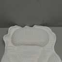 Bath Pillow RUVINCE Ergonomic Luxury Bathtub Pillow with Head,Neck, Shoulder and Back Support, 4D Bath Pillows for tub with 6 Powerful Suction Cups, Fits All Bathtub (White)