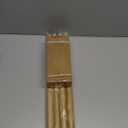 Natural Light Wood Grain Curtain Rods for Windows 48 to 84 Inches 1" Diameter Heavy Duty Window Curtain Rod Adjustable with Solid Finials for Living Room Bedroom Kitchen Farmhouse Outdoor