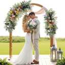 N&T NIETING 120Pcs Artificial Mixed Eucalyptus Stems Leaves Bulk, Faux Greenery Stems Branches with Baby Breath Silver Dollar Fake Eucalyptus Sprays for Wedding Decor Vase Bouquet Floral Arrangement