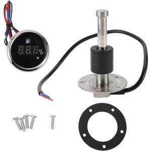 100mm Length Fuel Sending Unit and Gauge Kit Boat Fuel Sending Unit Marine Fuel Sender Unit Metal 1 Set 240-33 Ohm