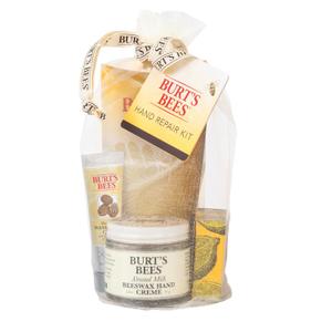 Burt's Bees Gifts Ideas - Hand Repair Set, 3 Hand Creams plus Gloves - Almond Milk, Lemon Butter Cuticle Cream, Shea Butter Repair