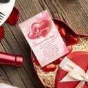 3 x Romantic Valentines Day Cards Gift for Him Her, Valentines Day Card Gifts for Husband Wife Boyfriend Girlfriend, Sweet Valentines Day Cards. (V2529)