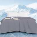 Downluxe Cooling Comforter, Cooling Blankets for Hot Sleepers, Cold Blanket, Summer Blanket Twin Size with Q-Max>0.4 Arc-Chill Cooling Fiber, Dark Grey