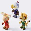 EOHX 2026 World Cup Mascot Plush Toys, 12 Inch Soft Stuffed Animal Set, Merchandise for Kids, Football Fans Gift, Party Favors, Room Decor