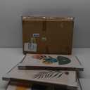 Large Canvas Wall Art Set of 3 Framed Boho Wall Art Mid Century Modern Wall Prints Yellow Green Moon Plant Desert Nature Illustrations Artwork, Minimalist Boho Wall Decor for Living Room 16x24in