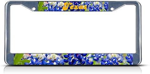 Texas Blue Bonnet Texas Flower License Plate Frame Tag Holder Cover