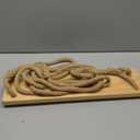 Hanging Wooden Swing, Seat 23.6"x 6.29" 1.21", for Adults and Kids Outdoor, Adjustable Hemp Rope Plus Tree Straps 80 inch, Kids with 800lbs Load, Indoor Swing Set