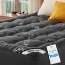 BEDLORE King Mattress Topper , Thick Pillow Top Mattress Pad