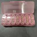 Daviky Weekly Pill Organizer 2 Times a Day, 7-Day AM PM Medicine Case, Travel-Friendly Pill Box for Fish Oils, Vitamins & Supplements