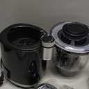 QIBOX Snow Cone Machine & Smoothie Blender 2 in 1, 700W Powerful Shaved Ice Machine Slushine Machine, Healthy Frozen Drink Maker with Stainless Steel Blade & Smoothie Recipe, for Home Kitchen Party (Black)