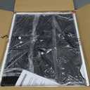 Heavy Duty Adjustable Furniture Moving Dolly - Furniture Movers with 4 Swivel Casters Wheels, Small Wood & Metal Floor Flat Dollies Cart, Set of 2 (Gray & Black)