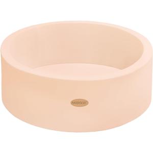 Baby Ball Pit 35.4" Soft Round Memory Foam Ball Pits NOT Included Balls Indoor Outdoor Playpen for Babies Toddlers Kids Great Gift for Girls Boys, Beige