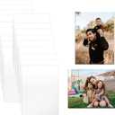 CHONOVO 20 Pcs Sublimation Photo Blanks 10x12 Inch Metal Sublimation Sign Blanks Aluminum Sublimation Blank DIY Photo Sign Wall Frame Poster for Living Room Bedroom White(Thickness 0.45mm)