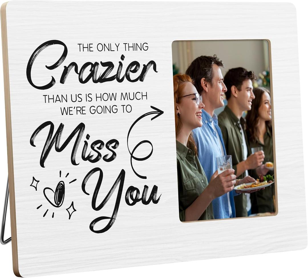 Coworker Leaving Gifts for Women Men, Neighbor Moving Picture Frame, 4x6 Inch Photo