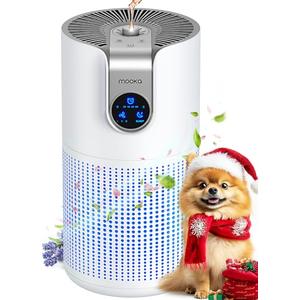 Air Purifiers for Home Large Room Up to 1500ft² with Aromatherapy, MOOKA HEPA Air Purifier for Bedroom Pets Kitchen, Air Filter Cleaner for Wildfire Smoke Pollen Dust Dander Odor, 15dB, M03
