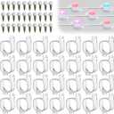 70 Sets Light Clips for Govee H706 H806 Mounting Clips with 140 Screws Compatible with Govee Pro Permanent Outdoor Lights Extension, Install Firmly (Clear)