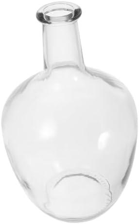 Zerodeko Clear Glass Hydroponic Vase for Home Design for Flower Arrangements and Centerpieces for Fresh Dried Plants Chic Decorative Container for Tables and Desks