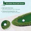 Kokorona Floating Golf Green for Pool, Floating Chipping Green Golf Chipping Practice Foldable Round Putting Mat Pool Golfmat for Outdoor, Golfgift for Golfer, 2'11" x 2'