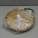 10" Gold Lazy Susan for Table Top, Oak Wood Lazy Susan Turntable Organizer for Dining Coffee Table Centerpiece Bar Decor Kitchen Countertop Bathroom Vanity Decorative Tray for Perfume Jewelry Round