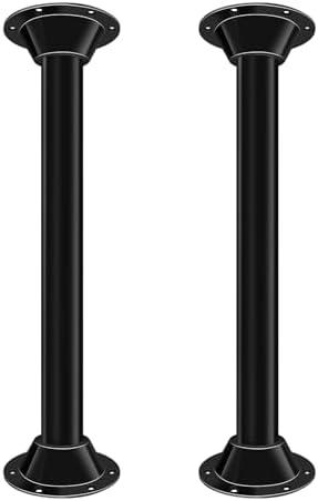 29" RV Table Base Mount and RV Table Legs,Camper Tables Base Mount Pedestal Flange and Dinette Legs Pole for Camper Trailer Motorhome, Tables and Floor Mounting, Includes Mounting Screws, Aluminum