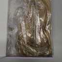 BARSDAR 18 Inch Wavy Light Blonde Wig With Bangs - Medium Length Blonde Wig With Bangs for Women, Soft Wavy Curly Synthetic Shoulder Length Wigs Daily Party Halloween