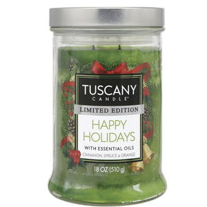 Tuscany Candle® 18 oz. Single Pour Happy Holidays Scented 2-Wick Candle