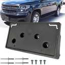 Front Bumper License Plate Frame Bracket Tag Holder Fits for Chevrolet Suburban Tahoe 2015 2016 2017 2018 2019 2020 Replace 23235997 GM1068193