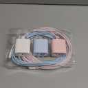 Hzevn 20W USB C Fast Charging for iPhone 17 Air/16/15 Pro Max,2Pack Colorful Mixed Charger Block with Braided Long USB C to C Cables (6/6/10ft) Compatible with iPhone16/15 Pro/15 Plus/iPad Pro