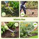 60" Weed Puller Tool with Long Handle and 17" Weeding Tools Gardening Set, Dual Side Hand Weed Rake and Hoe Garden Weeder, Uprooting Weed Pulling Remover Tool for Yard, Patio, Lawn and Garden Planting