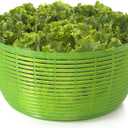 OXO Good Grips Salad Spinner - Large, Green Lettuce & Fruit Washer, BPA-Free, Easy One-Hand Pump