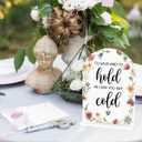 Acrylic Wedding Sign To Have And To Hold In Case You Get Cold Signs for Ceremony Modern Calligraphy Arch Acrylic Table Top Signs for Wedding Reception and Event Party Table Decor (White Wildflowers)