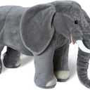 Melissa & Doug Giant Elephant - Lifelike Stuffed Animal (Over 3 feet Long)