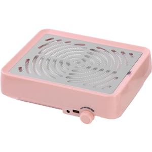 Nail Dust Vacuum Cleaner, Low Noise Nail Dust Vacuum Cleaner Suction Fan Nail Art Machine for Acrylic Nails, Pink