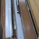 Qeetex 8x8FT Metal Outdoor Storage Sheds Waterproof Garden Shed with Lockable Doors for Backyard Bike Equipment Courtyard Patio Tool Outdoor Storage Brown