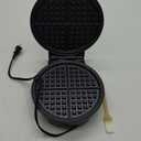 7 Inches Round Classic Waffle Maker Machine, Mini Waffle Maker, Non-stick Waffle Irons, Thin Waffle Maker Crispy, Black