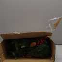 Dual Color Change & Timer 2 Pack 21 Inch Outdoor Christmas Tree Urn Fillers with 8 Mode Warm White & Multi Color Light Red Berries Pine Cones Battery Operated Tripod Stake Xmas Decor for Pathway Porch