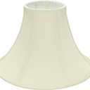 Aspen Creative 58030A, Bell Uno Lamp Shade, Ivory, 4" Top x 10" Bottom x 7" Slant Height, Slip UNO 33mm