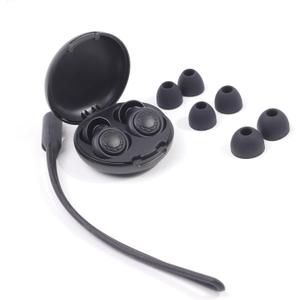 Noise Reduction Earplugs with Case and Lanyard, Reduction by 45dB, Improve Sleep Quality, Portable, Protect Hearing from Noises, Effective for Sensory Overload by ADHD and ASD (Black)