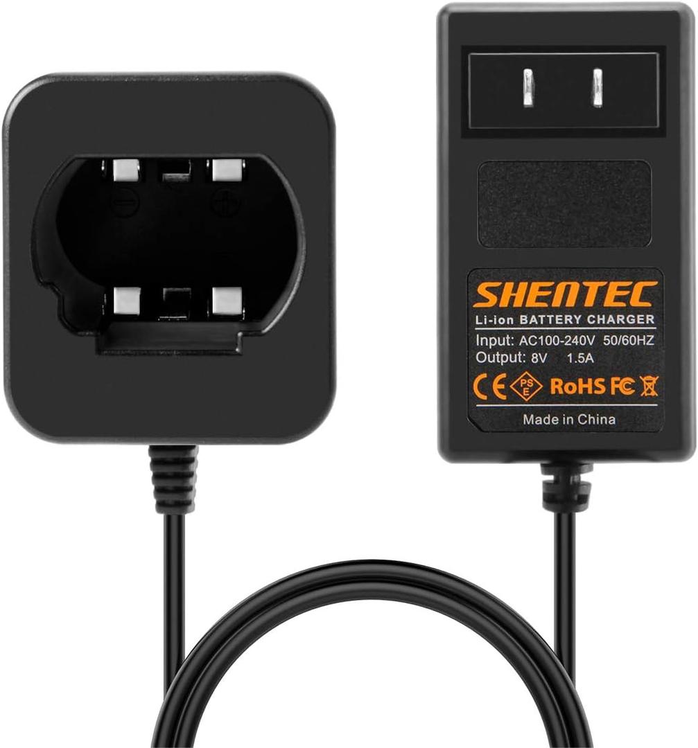 Shentec 8V Li-Ion Charger Compatible with DEWALT DCB080 DCF680N1 DW4390 DCF680N2 DCF680G2 Pod Style Battery (Not for Ni-MH/Ni-CdBattery)