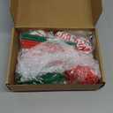 Geelin 10 Pcs Candy Cane Shape Christmas Decorations Wooden Candys Table Centerpiece Sign Decor Xmas Red and Green Tiered Tray for Home Desk Office Party Supplies Decor (Christmas Candy)