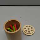 Montessori Toys for 1-3 Year Old, Travel Toys for Toddlers Wooden Color Sorting Stacking Toy for 18+ Month Old Boys Girls Learning Gift for 2-4 Year Old Kids Christmas Birthday Stocking Stuffers