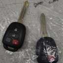 Key Fob Keyless Entry Fits for Toyota RAV4 Highlander Sequoia 2013 2014 2015 2016 2017 2018 Remote Control Key Replacement 4 Button GQ4-52T 89070-0R100 H-Chip (Set of 2)