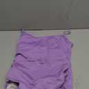 Eomenie Women's One Piece Swimsuit Tummy Control Slimming Bathing Suit Color Block Spaghetti Strap 1 Piece Swim Suit Swimwear (X-Large), Purple-B