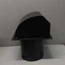 10 Inch Steel Hooded Wall Vent with Screen,Arc-Shaped Wall Vent for Ventilation and Exhaust,Suit for Residential Housing and Industrial Facilities,Black