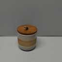 Miamolo Ceramic Jar with Lid Airtight, Coffee Container Kitchen Food Storage Jars for Spice Sugar Tea Bag, Stackable Decorative Jars for Countertop, 18 fl.oz