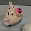 Active Moving Pet Plush Toy, Interactive Dog Toys Pet Bouncing Balls, USB Rechargeable Interactive Washable Cartoon Pig Plush Sound Electronic Dog Toy, Small Cute Squeaky Pig Dog Toy (Blue)