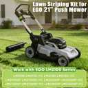 Lawn Striping Kit for EGO 21" Walk Behind Mowers - LM2100 Series, Flexible Turning Lawn Striper with Easy-Fill Water Port, Heavy Duty Steel Roller for Garden Professional Grass Stripes