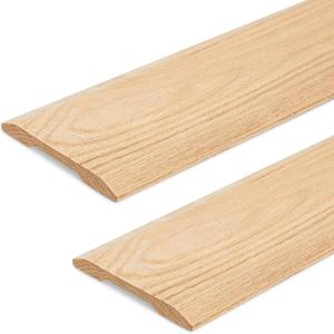 CroBlissful 2 Pack 36" X 5" X 1/2" Red Oak Threshold, Wood Door Oak Threshold for Interior Doorways Reducer, Unfinished Overlap Floor Transition Strip, for Interior Doorways